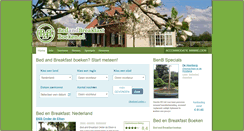 Desktop Screenshot of bedandbreakfastboeken.nl